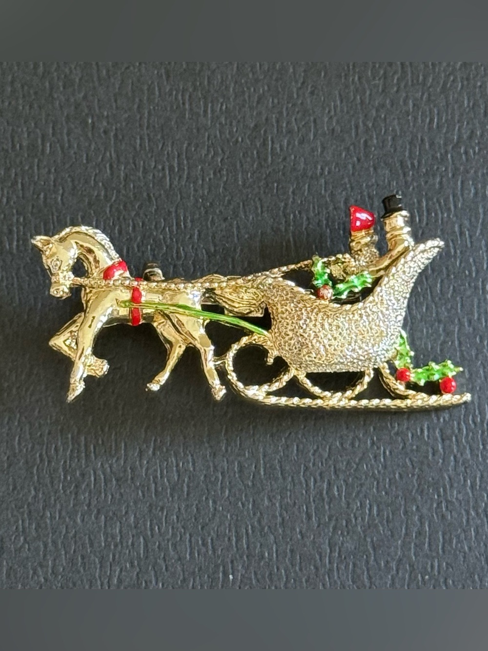 VINTAGE Gerry’s Sleigh Brooch